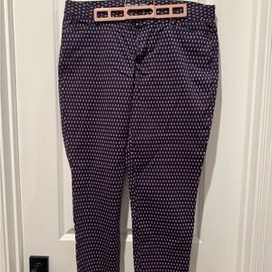 GAP Navy Patterned Khakis